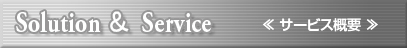 Solution ＆ Service